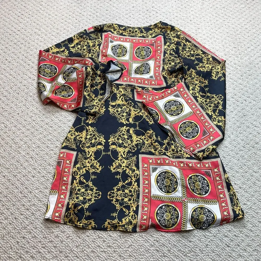 Boohoo blouson dress
